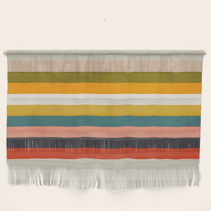 Modern Abstract Stripe Geometric Wall Hanging