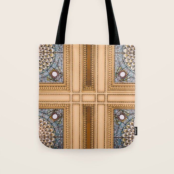 Teal X Gold X Washington Dc Architecture Tote Bag