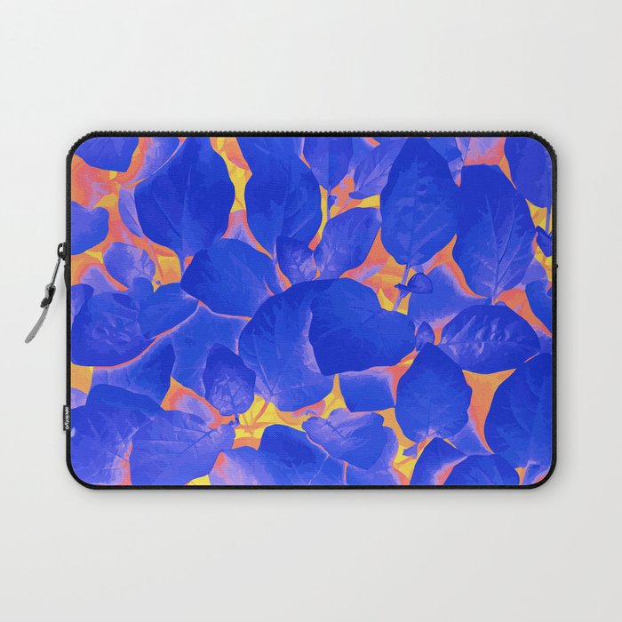 Supercontrast, Pop Of Color Ultraviolet Nature, Floral Graphic Design Laptop Sleeve