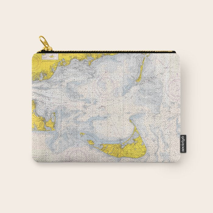 Vintage Map Of The Nantucket Sound (1966) Carry All Pouch