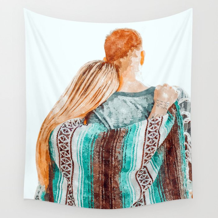 You Are My Sun, My Moon & All My Stars #Painting #Illustration Wall Tapestry