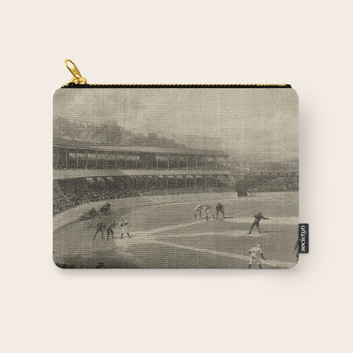 Vintage Illustration Of A Baseball Game (1894) Carry All Pouch