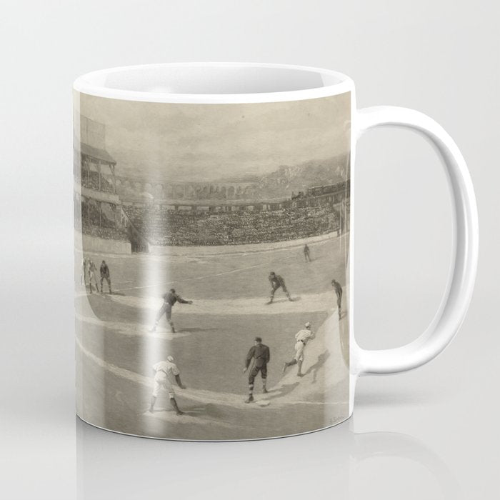 Vintage Illustration Of A Baseball Game (1894) Coffee Mug