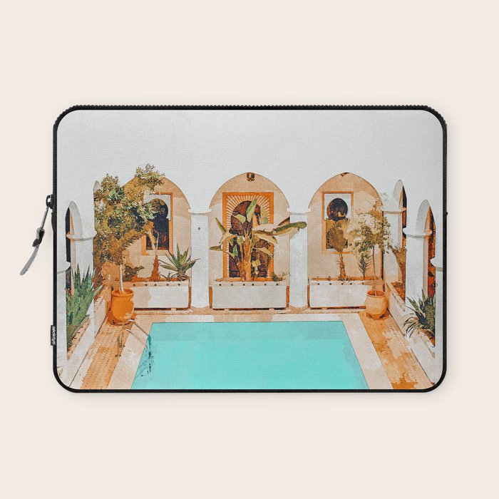 Turkish Holiday #Painting #Travel Laptop Sleeve