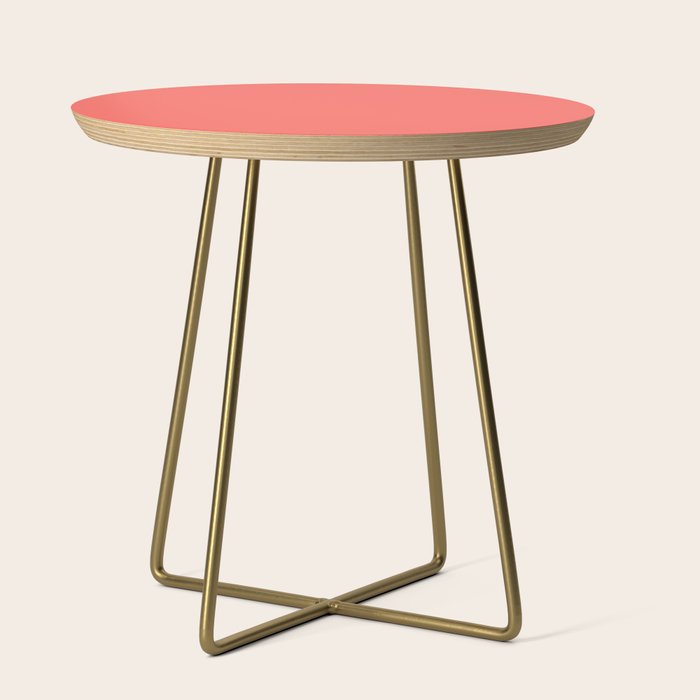 Living Coral - Solid Color Collection Side Table
