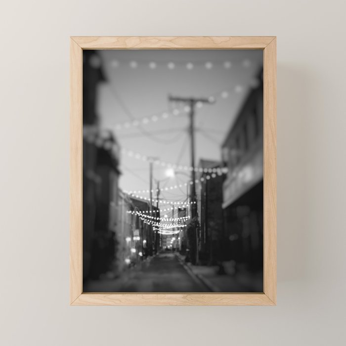 Party Lights In The City X Baltimore Maryland Mini Art Print