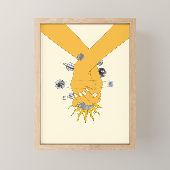 Everything Revolves Around Us Mini Art Print