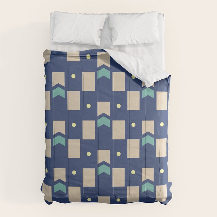 Art Deco Geometric Pattern 272 Comforter