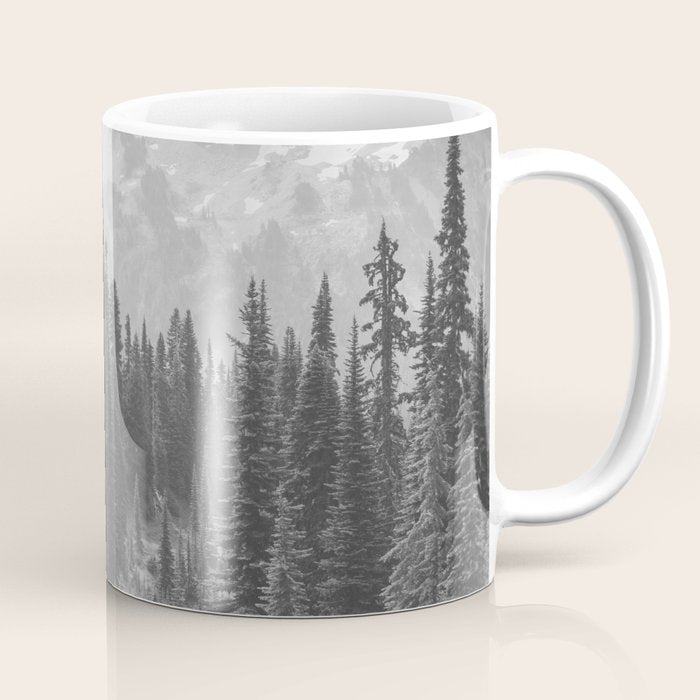 Escape To The Wilds - Black And White Nature Photography Coffee Mug