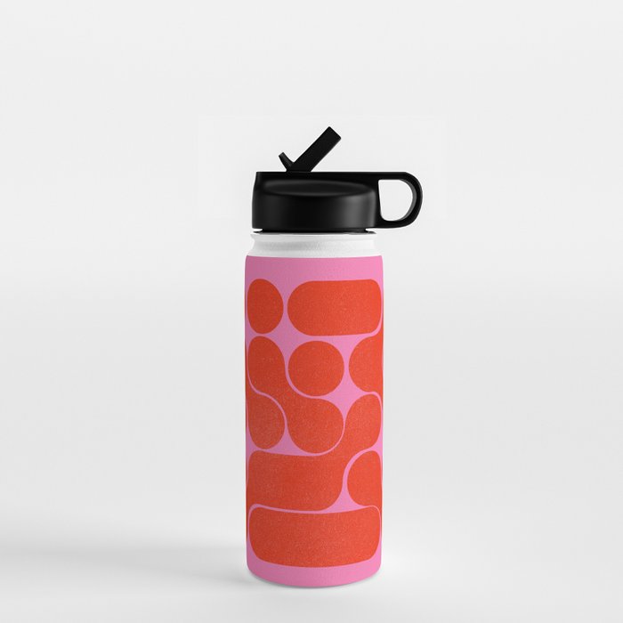 Abstract Mid-Century Shapes No 6 Water Bottle