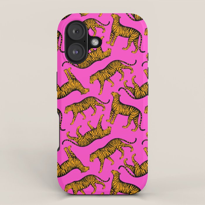 Tigers (Magenta And Marigold) Iphone Case