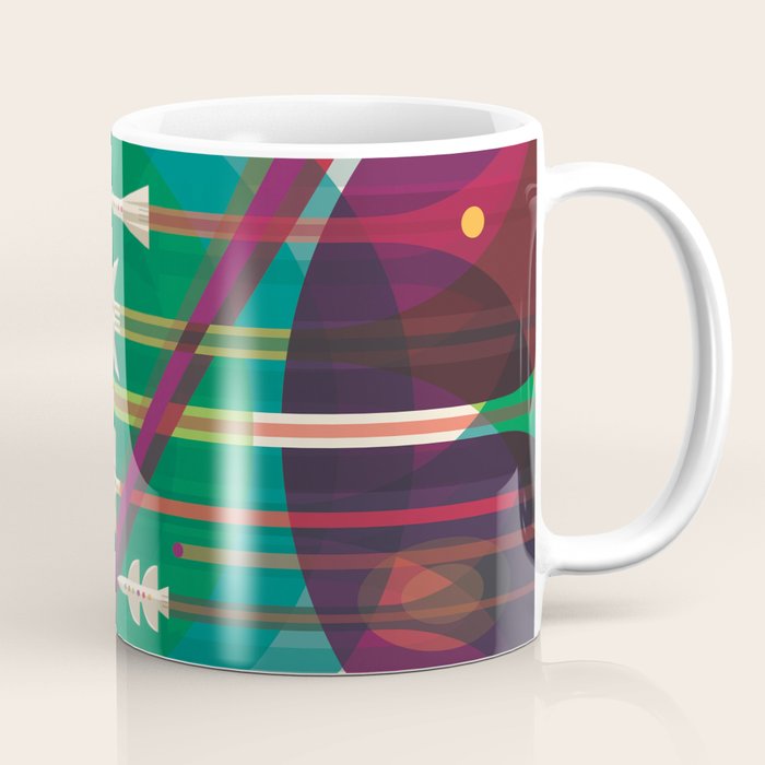 Nasa Retro Space Travel Poster The Grand Tour Coffee Mug