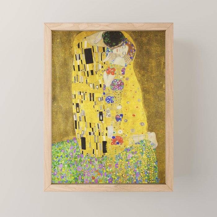 The Kiss - Gustav Klimt, 1907 Mini Art Print