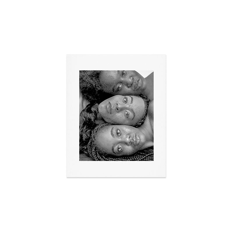 African American Women In Black And White Art Print