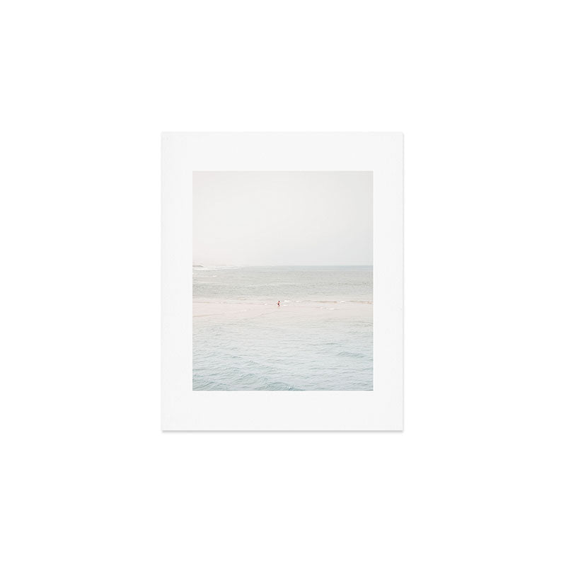 At The Seaside (Three) - Minimal Beach Series By Ingrid Beddoes Art Print