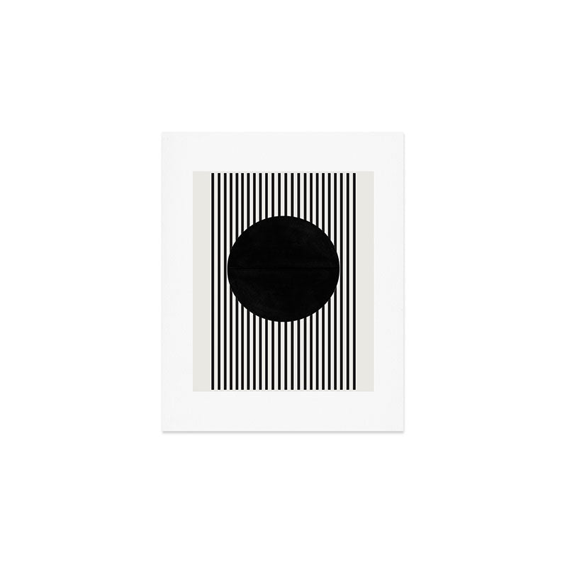Stripes And Circle, Bauhaus Style  Art Print