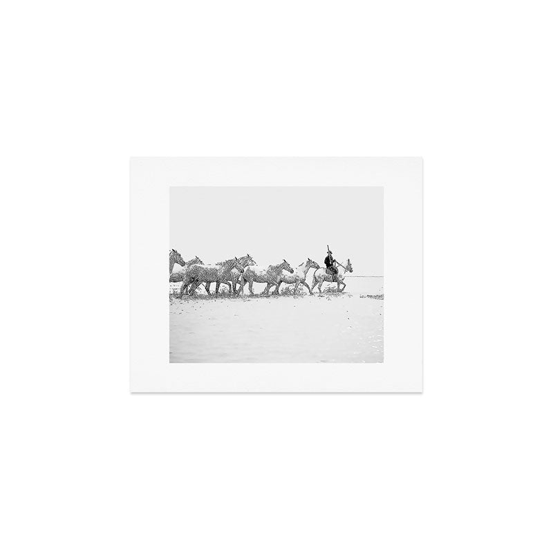 Mon Cowboy - Black And White Photography Art Print