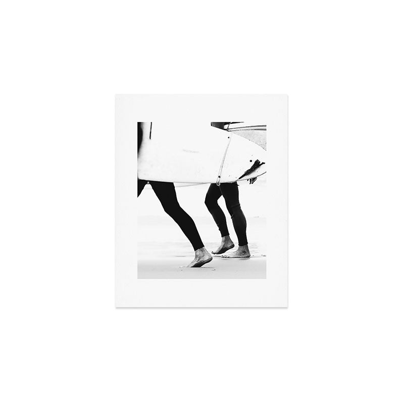 Catch A Wave Print - Abstract Black White Surf Board Photography - Cool Surfers Print - Beach Decor Art Print