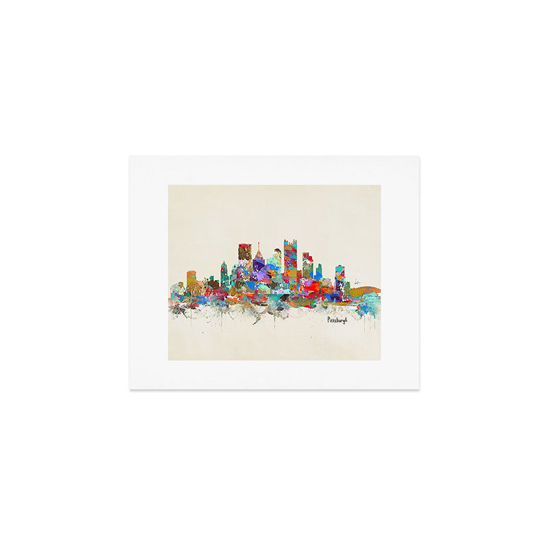 Pittsburgh Pennsylvania Skyline Art Print