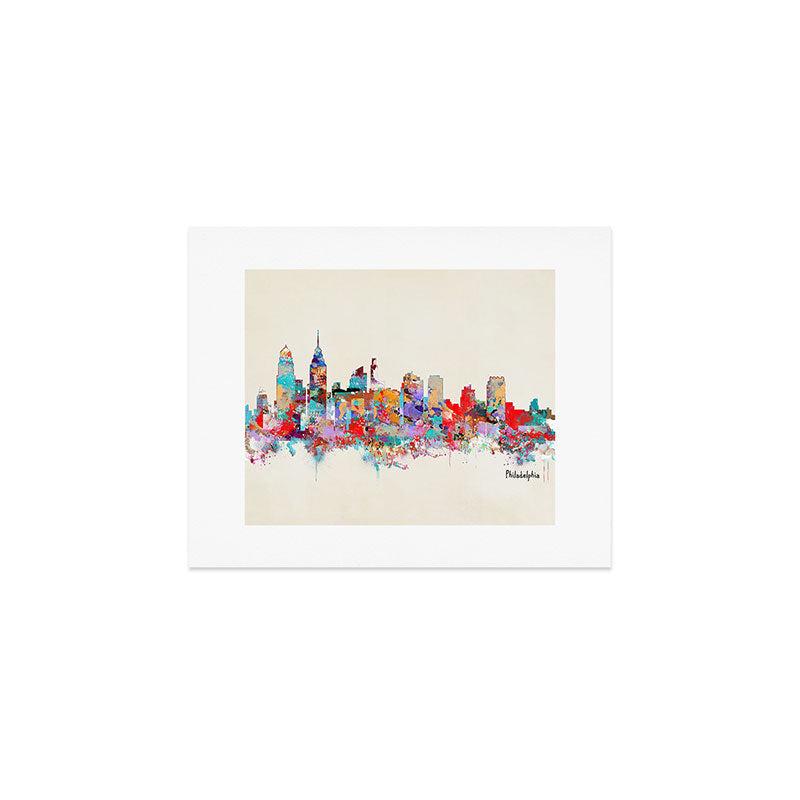 Philadelphia Pennsylvania Skyline Art Print