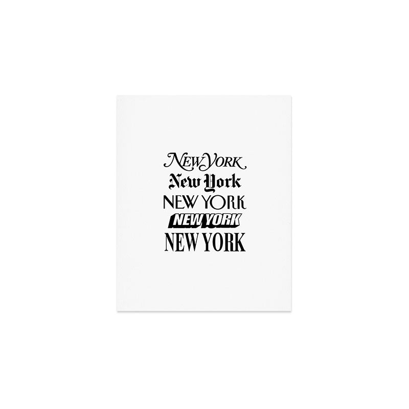 I Heart New York City Black And White New York Poster I Love Nyc Design Black-White Home Wall Decor Art Print