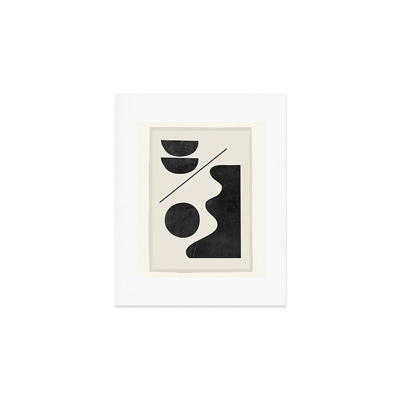 Modern Abstract Minimal Shapes 188 Art Print