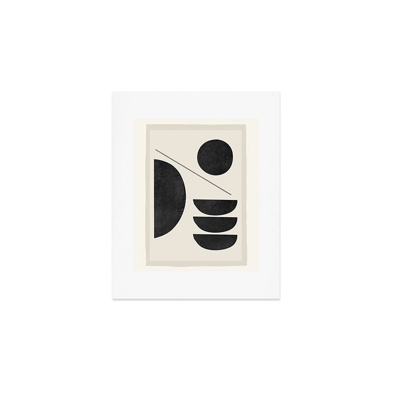 Modern Abstract Minimal Shapes 187 Art Print
