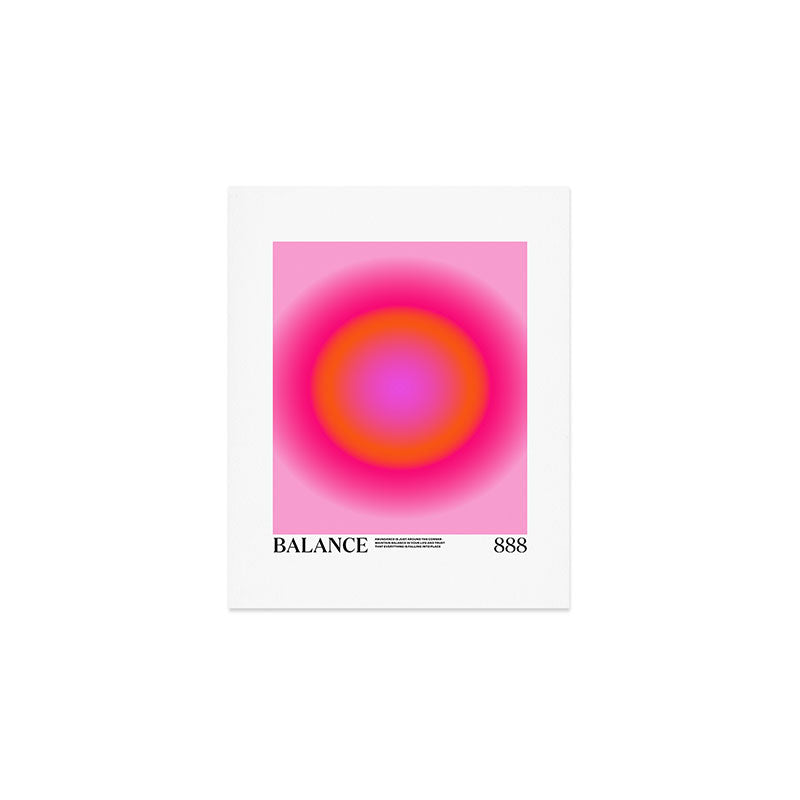 Gradient Angel Numbers: Balance Art Print