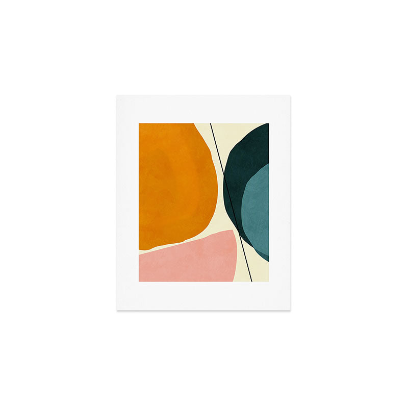 Shapes Geometric Minimal Painting Abstract Art Print