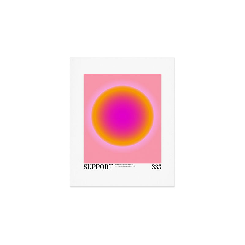 Gradient Angel Number: Support Art Print