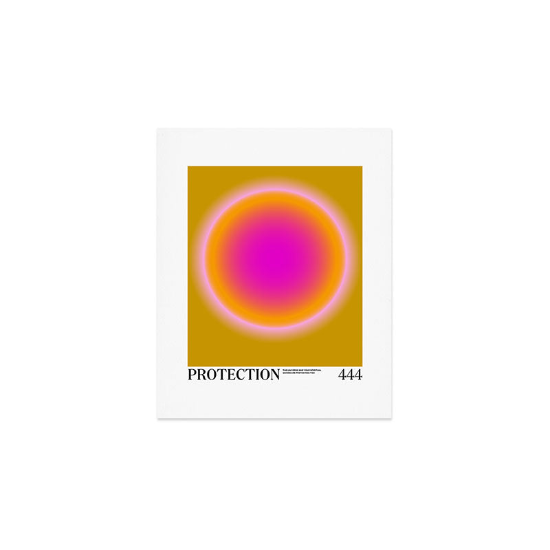 Gradient Angel Numbers: Protection Art Print