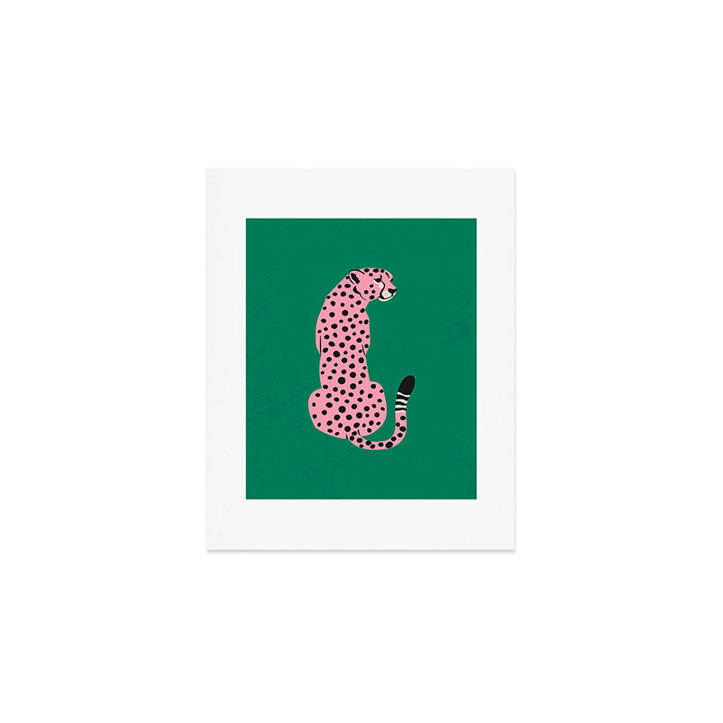 The Stare: Pink Cheetah Edition Art Print