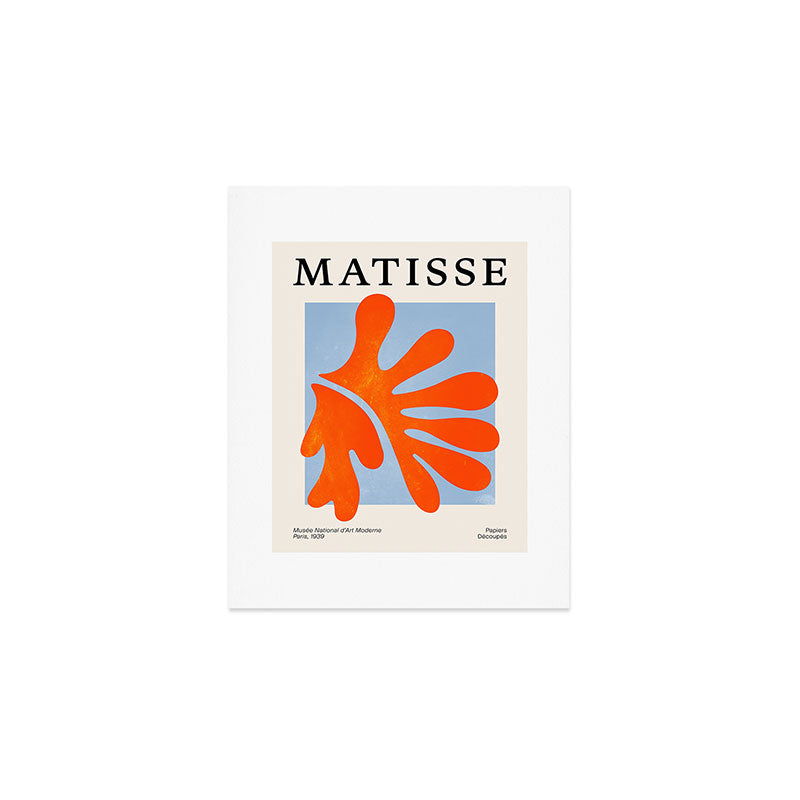 Red Coral Leaf: Matisse Paper Cutouts Ii Art Print
