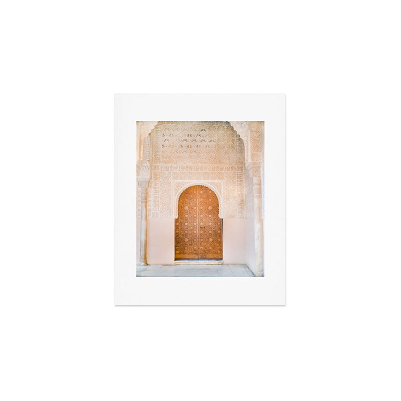 Alhambra Door | Granada Spain Travel Photography | Bright And Pastel Colored Photo Art Print Art Print
